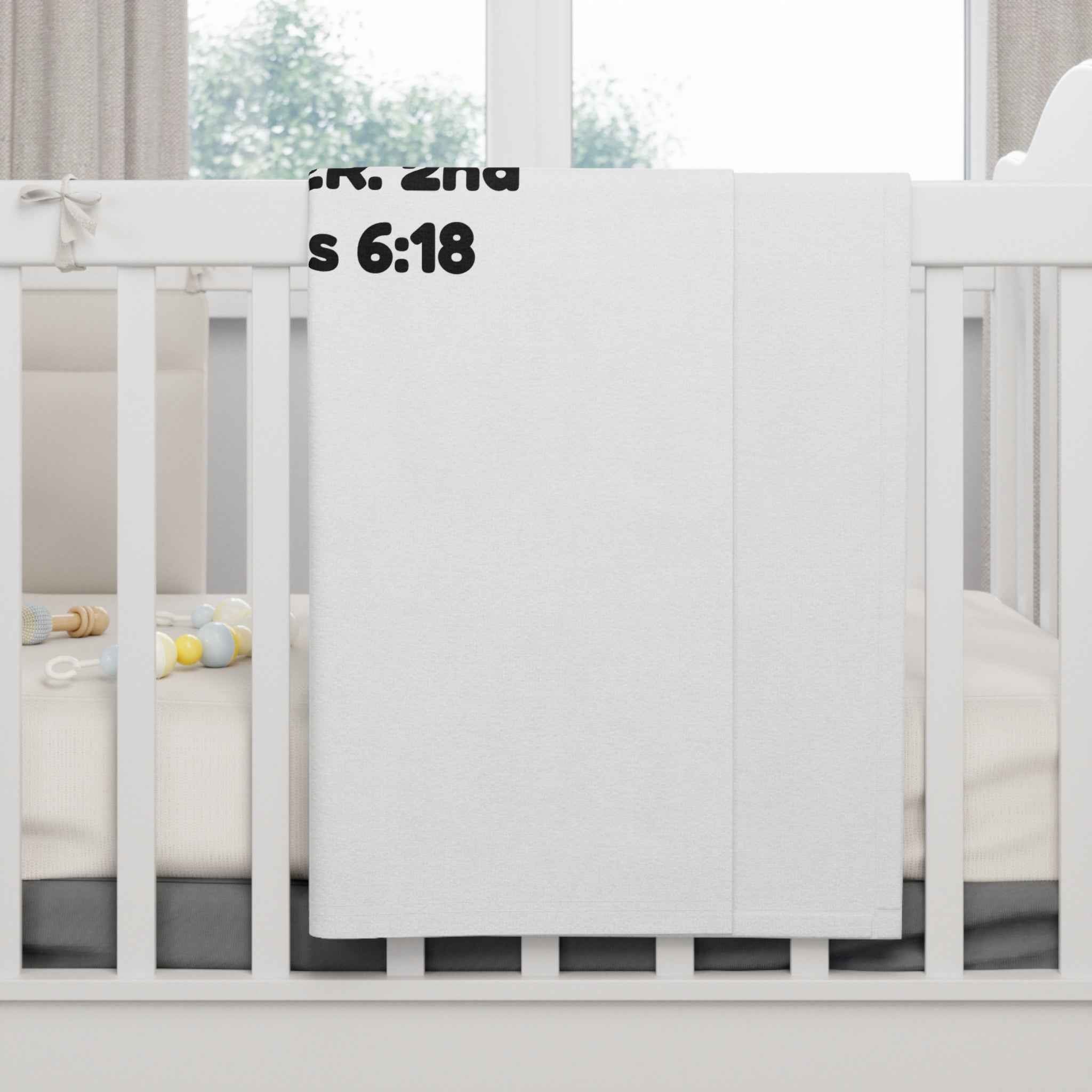 Christian Baby Blanket DNA Test God Is My Father Fleece (2 Corinthians 6:18)